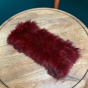 C Fan rabbit fur designer headband